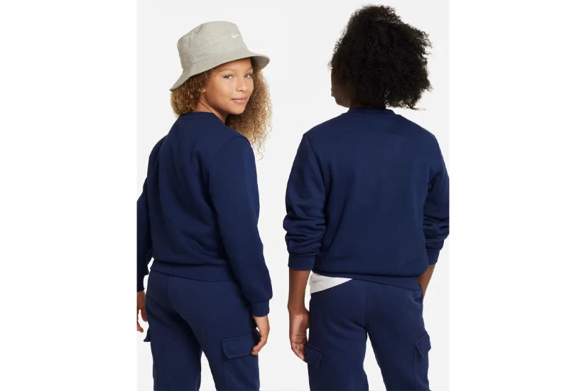Nike Sportswear Club Fleece Παιδικό Φούτερ Με Κουκούλα Μπλε Σκούρο