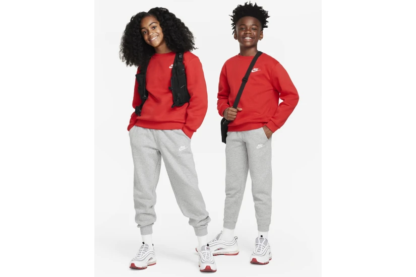 Nike Sportswear Club Fleece Παιδικό Παντελόνι Φόρμας Γκρι