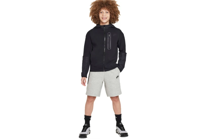 Nike Tech Fleece Παιδική Αθλητική Βερμούδα Γκρι