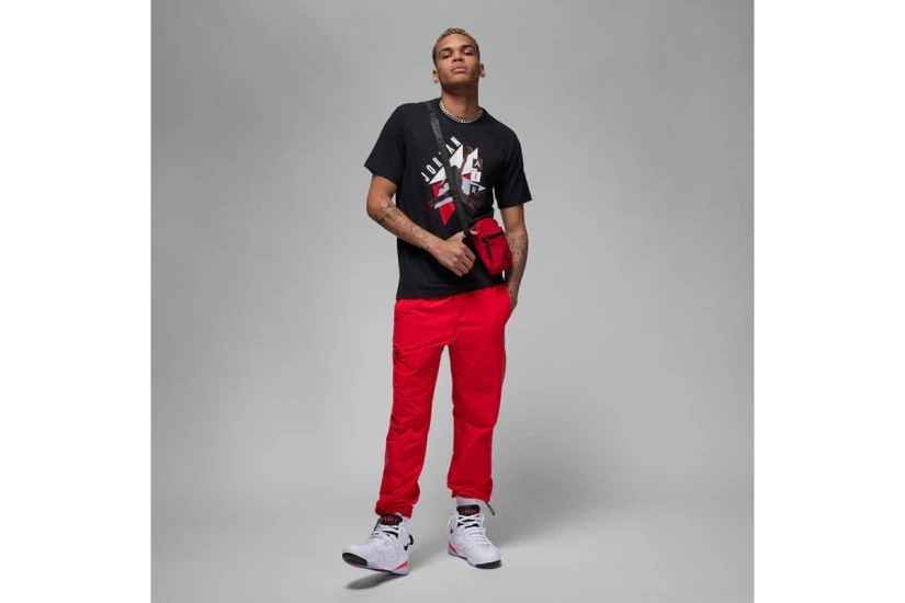 Jordan Jumpman Graphic Logo Ανδρικό Κοντομάνικο T-Shirt Μαύρο, Λευκό, Κόκκινο, Γκρι