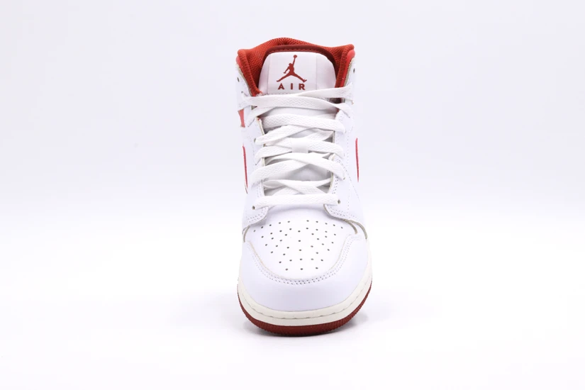 Jordan Air 1 Dune Red Special Edition Mid Sneakers Λευκά, Κόκκινα