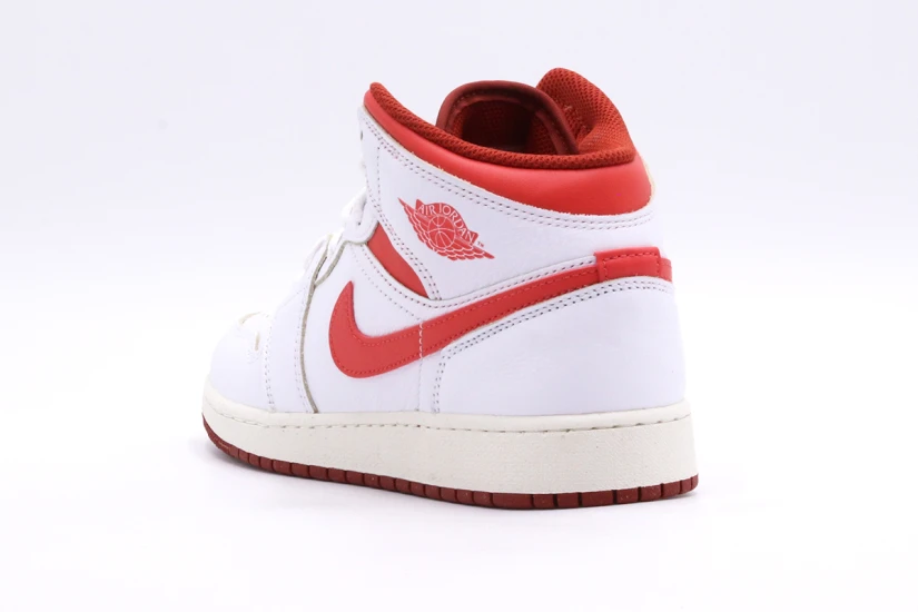 Jordan Air 1 Dune Red Special Edition Mid Sneakers Λευκά, Κόκκινα