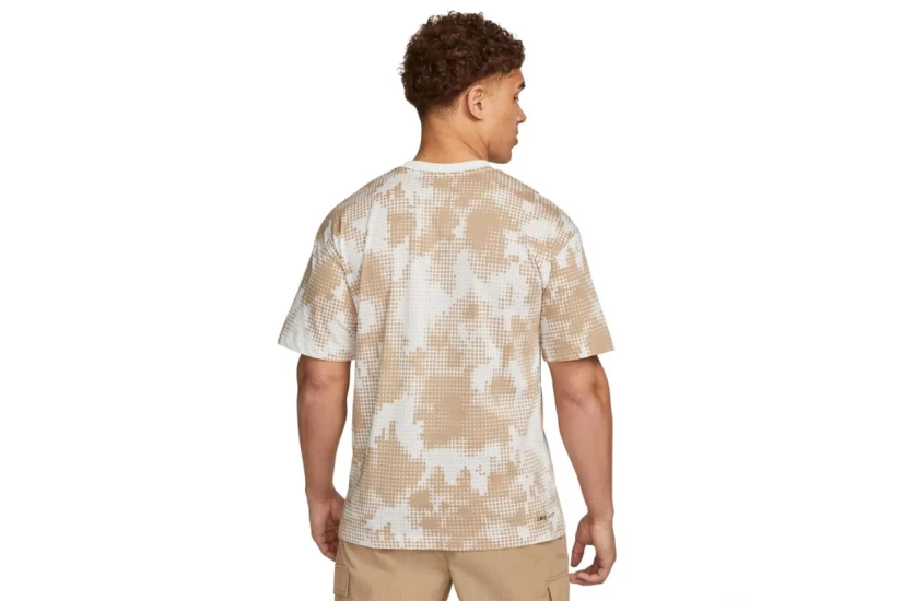 Nike Dri-FIT Ανδρικό Κοντομάνικο T-Shirt Μπεζ, Καφέ