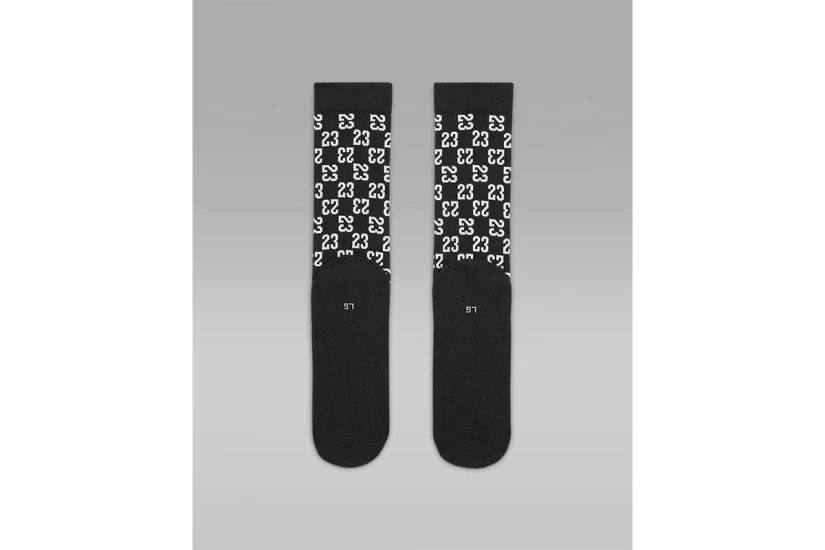 Jordan Everyday Essentials Unisex Ψηλές Kάλτσες Μαύρες, Λευκές 1 Ζευγάρι