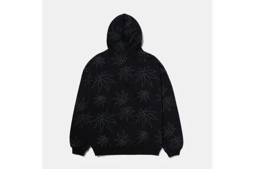 Huf Plantlife Fleece Hoodie Ανδρικό (FL00205 BLACK)