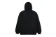 Huf Logo Applique Fleece Ανδρικό Φούτερ Με Κουκούλα Μαύρο