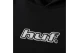 Huf Logo Applique Fleece Ανδρικό Φούτερ Με Κουκούλα Μαύρο