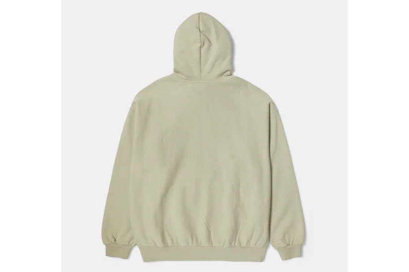 Huf Logo Applique Fleece Ανδρικό Φούτερ Με Κουκούλα Μπεζ