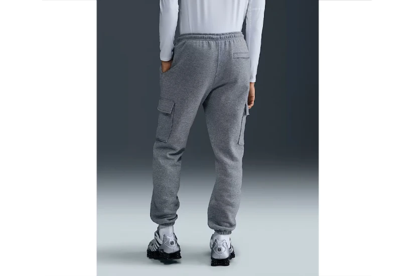 Nike Club Fleece Ανδρικό Παντελόνι Φόρμας Cargo Γκρι