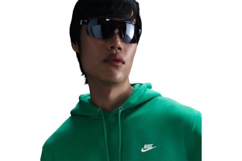 Nike Club Fleece Ανδρικό Φούτερ με Κουκούλα Πράσινο