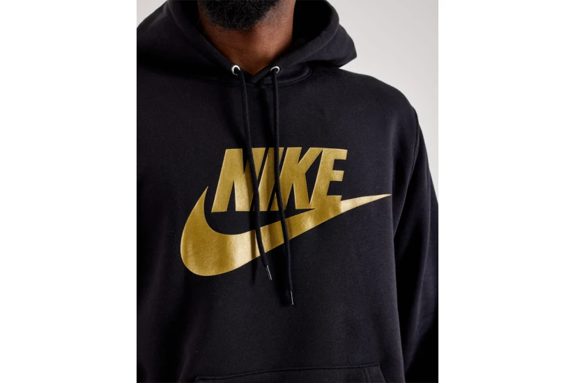 Nike Sportswear Club Fleece Club Ανδρικό Φούτερ με Κουκούλα Μαύρο