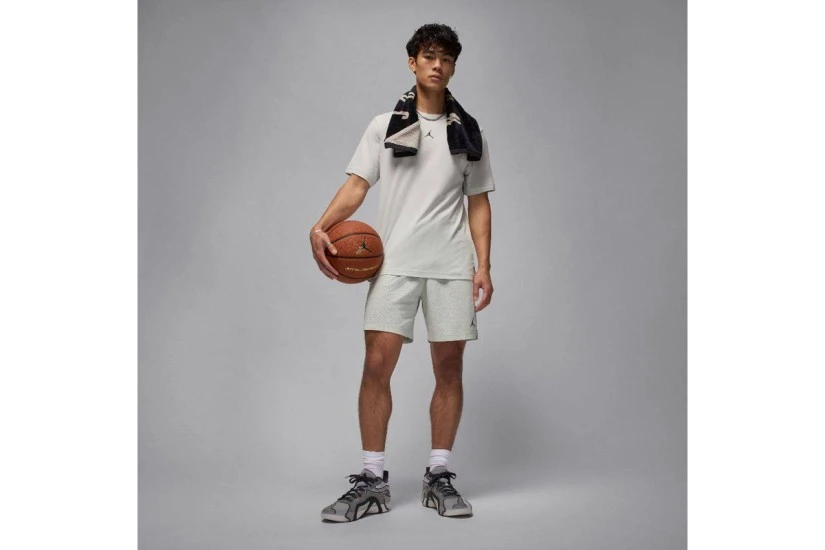 Jordan Sport Dri-FIT Mesh Ανδρική Μπασκετική Βερμούδα Ασημί