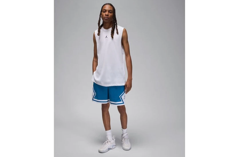 Jordan Sport Dri-FIT Ανδρική Αμάνικη Μπλούζα Λευκή
