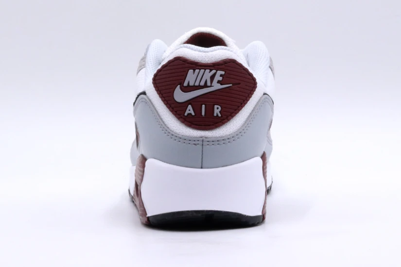Nike Air Max 90 Ανδρικά Sneakers Λευκά, Γκρι, Μαύρα, Μπορντό