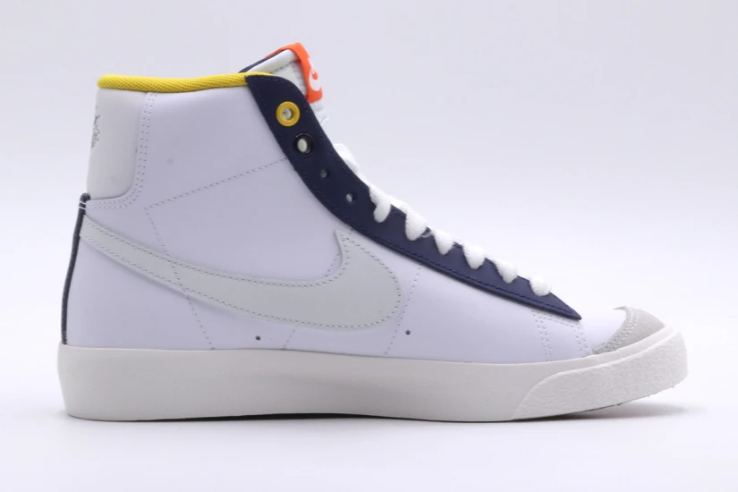 Nike Blazer Mid 77 Παιδικά Sneakers Λευκά, Γκρι, Μπλε Σκούρα