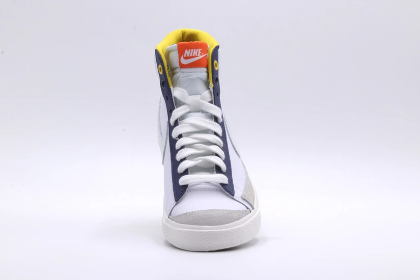 Nike Blazer Mid 77 Παιδικά Sneakers Λευκά, Γκρι, Μπλε Σκούρα