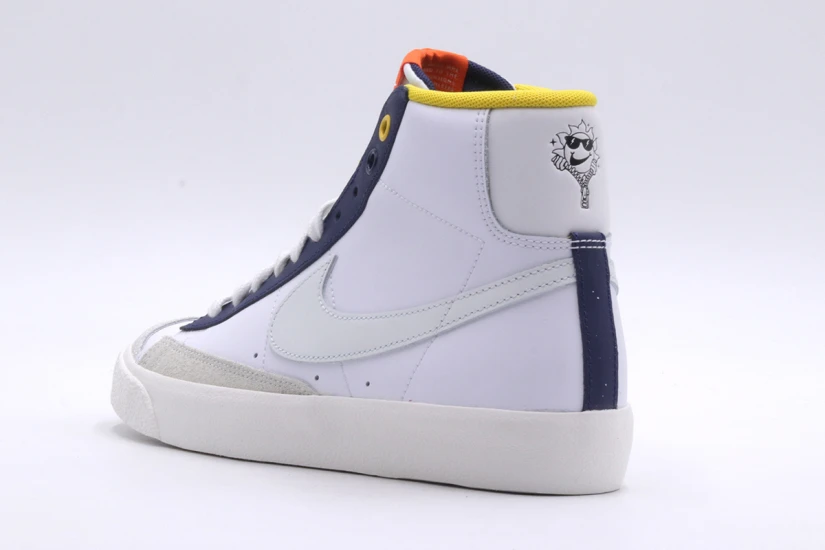Nike Blazer Mid 77 Παιδικά Sneakers Λευκά, Γκρι, Μπλε Σκούρα