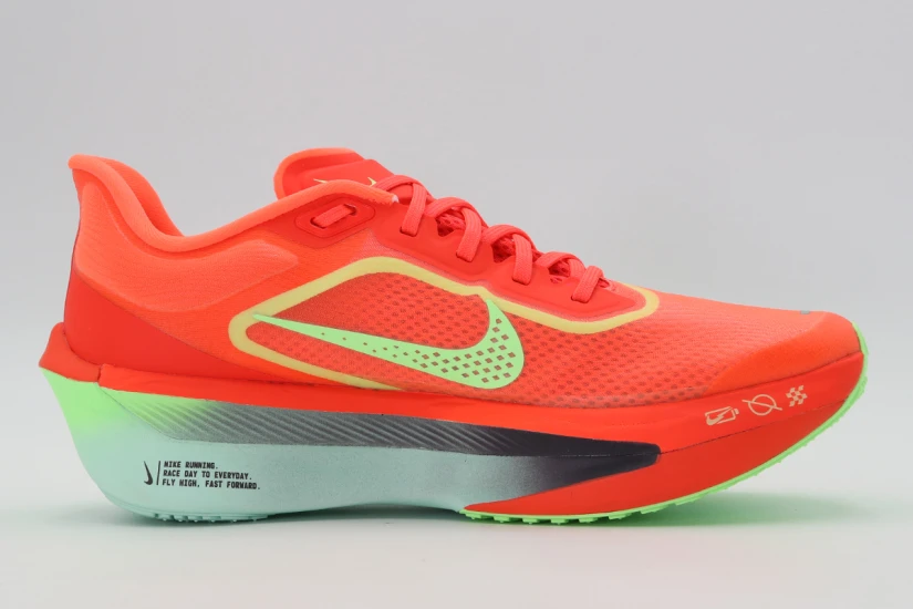 Nike Zoom Fly 6 Ανδρικά Αθλητικά Παπούτσια για Τρέξιμο Κοραλλί, Λαχανί
