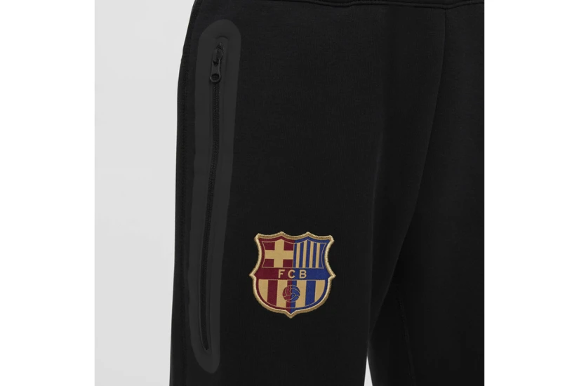 Nike F.C. Barcelona Tech Fleece Παιδικό Παντελόνι Φόρμας Μαύρο