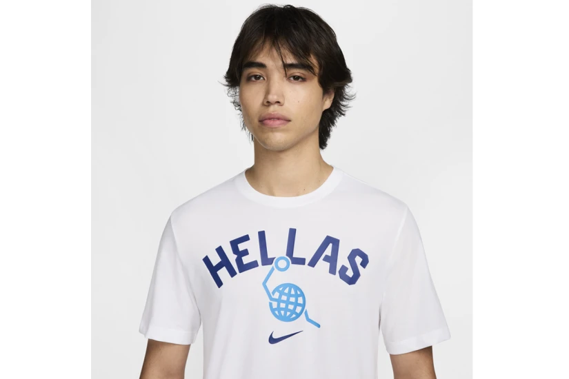 Nike Hellas Dri-FIT Ανδρικό Μπασκετικό Κοντομάνικο T-Shirt Εθνικής Ελλάδας