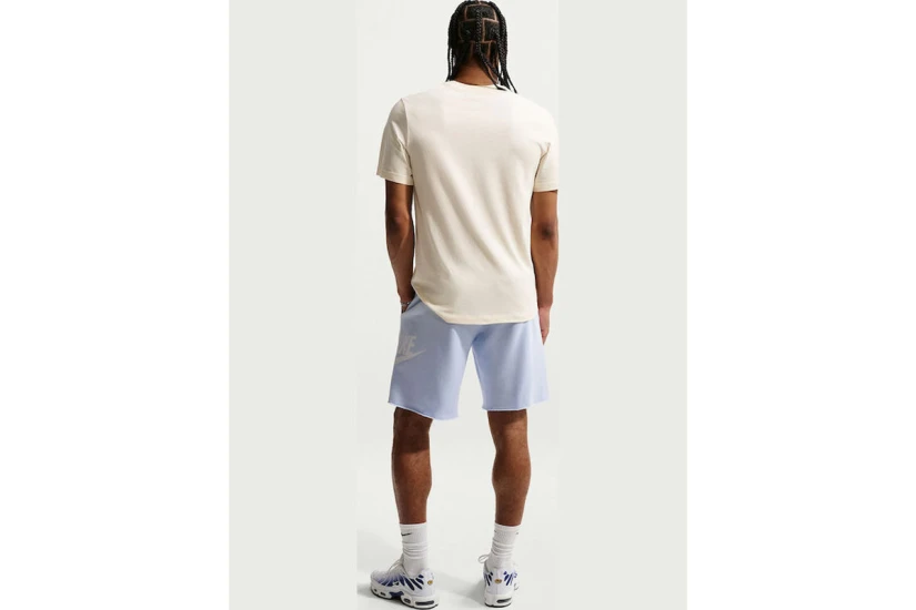 Nike Club Frech Terry Alumni Ανδρική Αθλητική Βερμούδα Γαλάζια