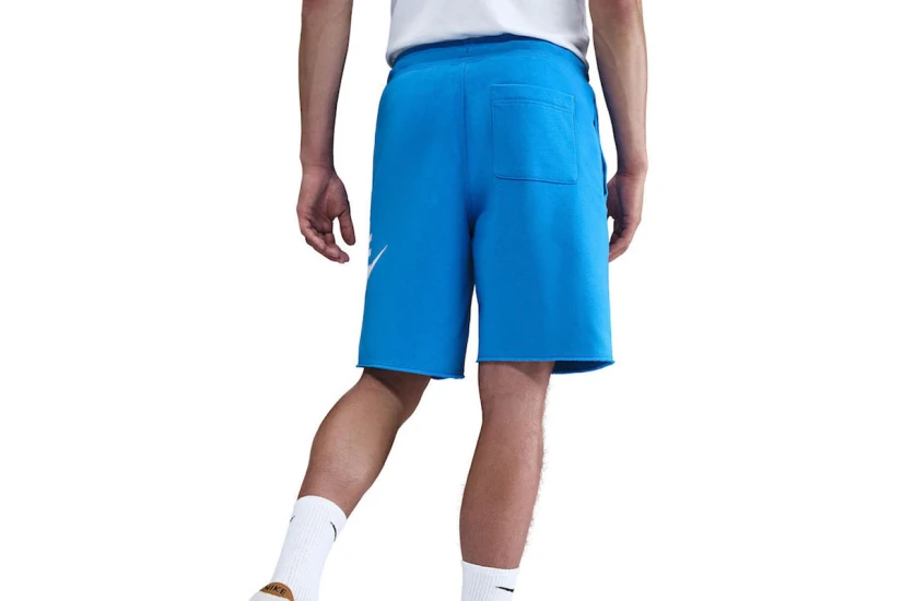 Nike Club French Terry Alumni Ανδρική Αθλητική Βερμούδα Μπλε, Λευκή