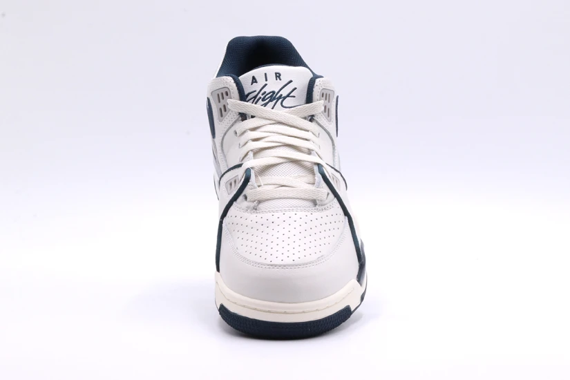 Nike Air Flight 89 Low Ανδρικά Sneakers Λευκά, Μπλε Σκούρα