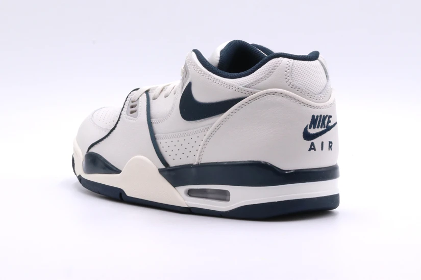 Nike Air Flight 89 Low Ανδρικά Sneakers Λευκά, Μπλε Σκούρα