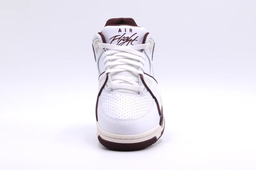 Nike Air Flight 89 Low Ανδρικά Sneakers Λευκά, Μπορντό