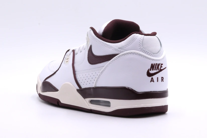 Nike Air Flight 89 Low Ανδρικά Sneakers Λευκά, Μπορντό
