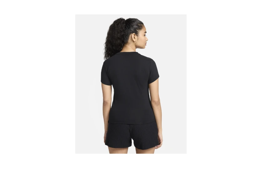 Nike Sportswear Chill Knit Γυναικείο Κοντομάνικο T-Shirt Μαύρο
