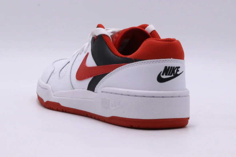 Nike Full Force Low Παιδικά Sneakers Λευκά, Κόκκινα, Μαύρα