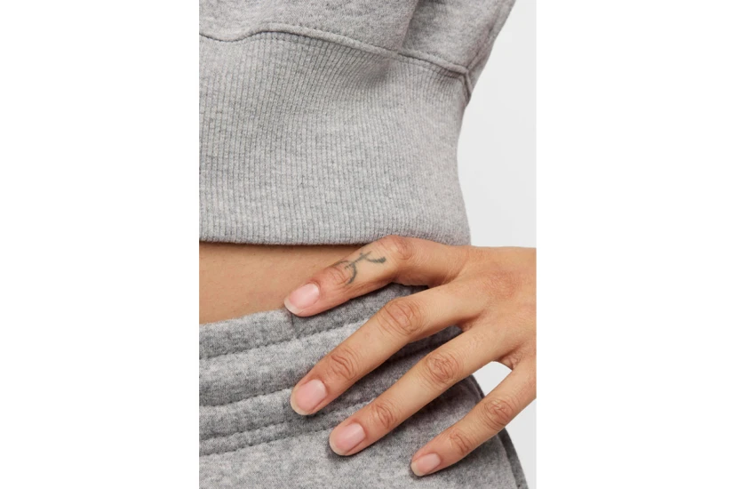 Nike Phoenix Fleece V-Neck Cropped Γυναικεία Αμάνικη Μπλούζα