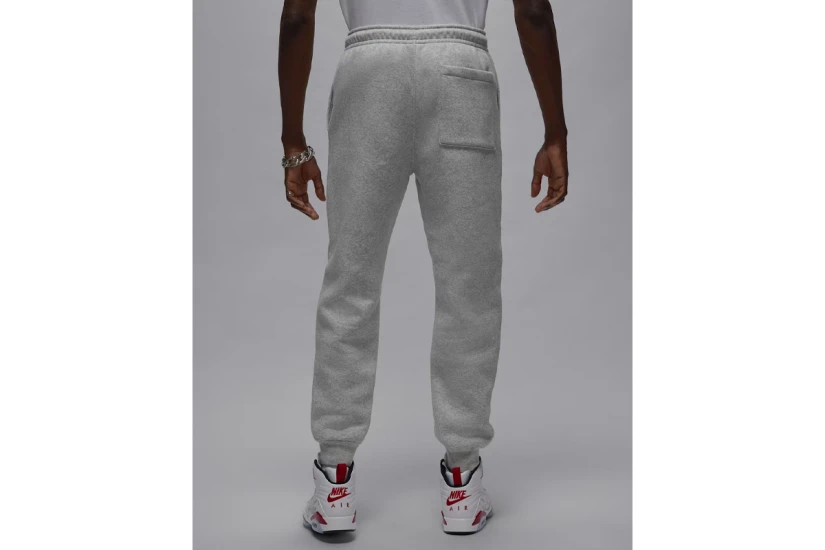 Jordan Brooklyn Fleece Ανδρικό Παντελόνι Φόρμας Γκρι Ανοιχτό