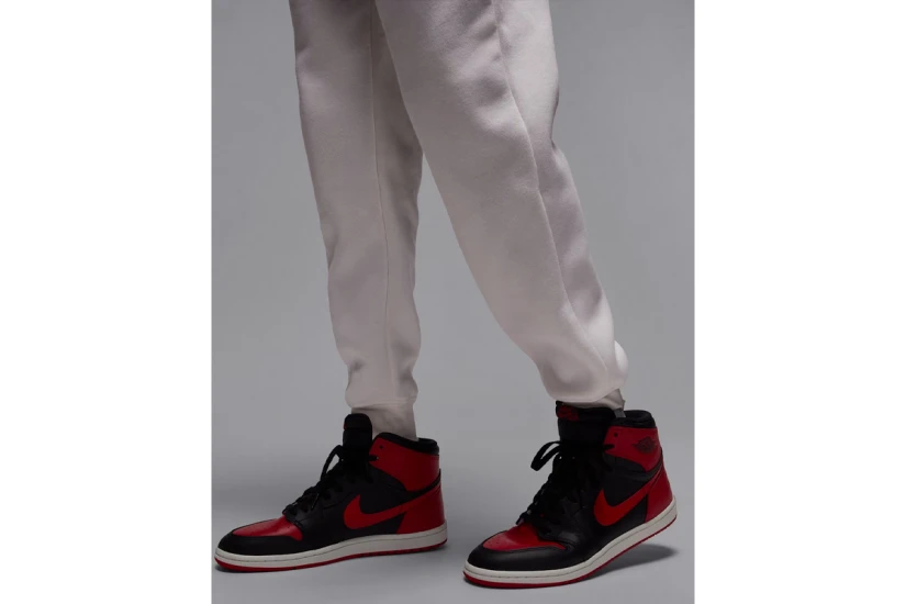 Jordan Brooklyn Fleece Ανδρικό Παντελόνι Φόρμας Εκρού