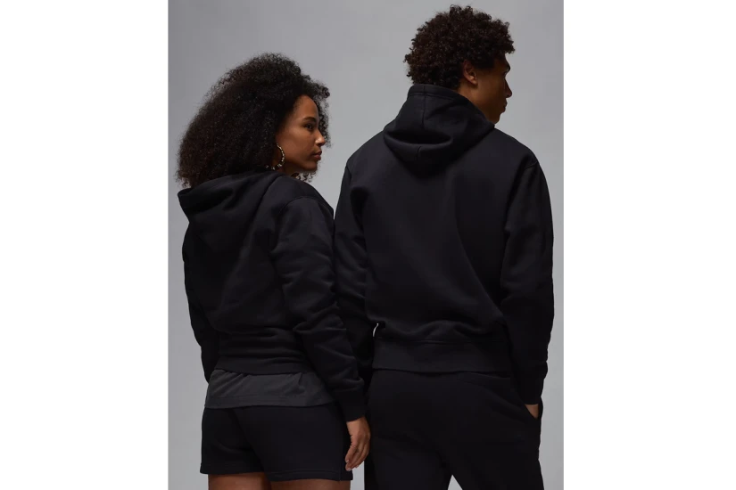 Jordan Brooklyn Fleece Ανδρικό Φούτερ με Κουκούλα Μαύρο