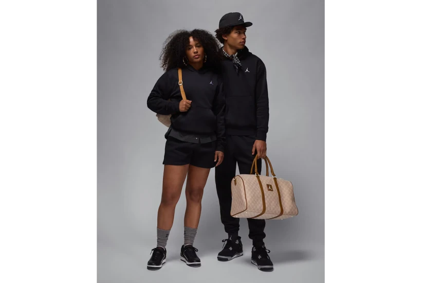 Jordan Brooklyn Fleece Ανδρικό Φούτερ με Κουκούλα Μαύρο