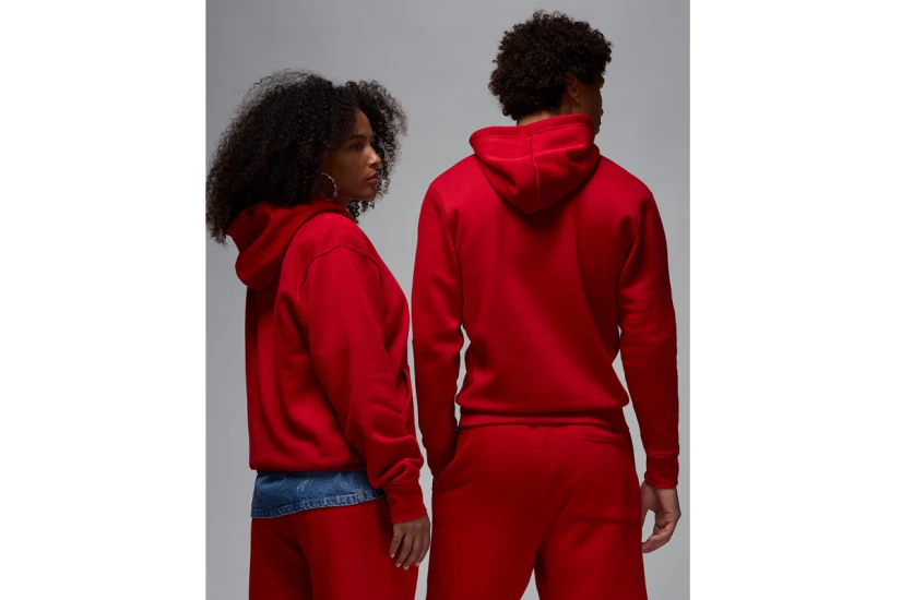 Jordan Brooklyn Fleece Ανδρικό Φούτερ με Κουκούλα Κόκκινο