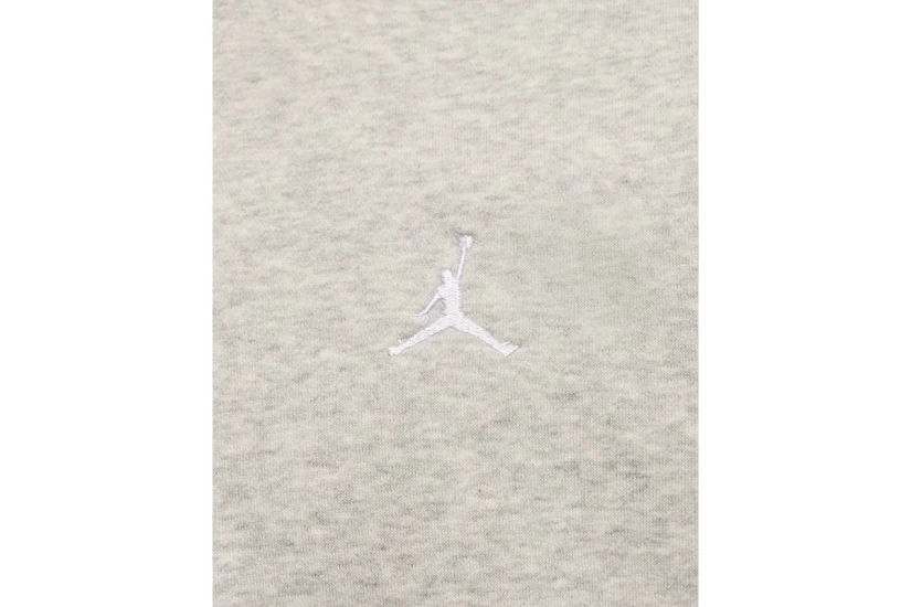 Jordan Brooklyn Fleece Ανδρική Ζακέτα με Κουκούλα Γκρι Ανοιχτό