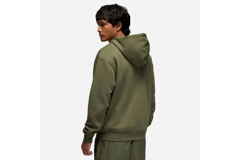 Jordan Brooklyn Fleece Ανδρική Ζακέτα με Κουκούλα Χακί
