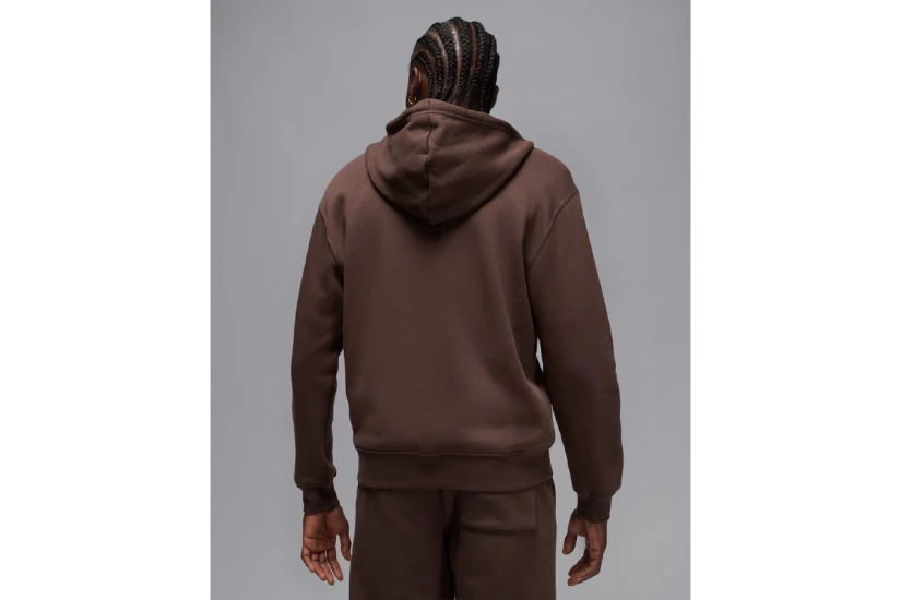 Jordan Brooklyn Fleece Ανδρική Ζακέτα με Κουκούλα Καφέ