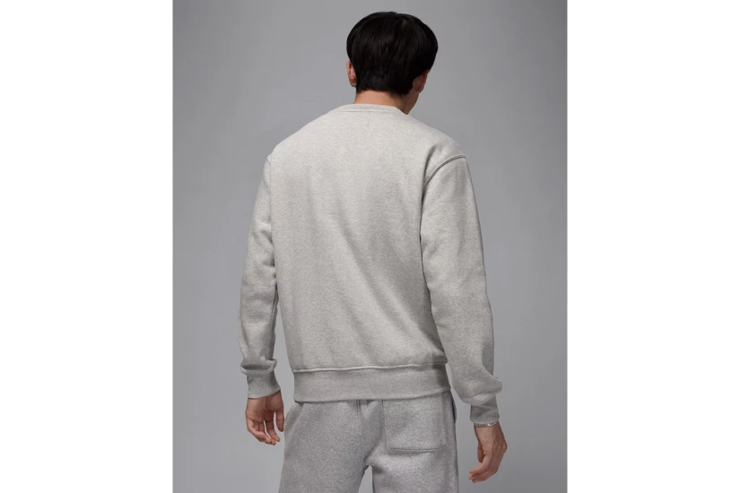 Jordan Brooklyn Fleece Ανδρική Μακρυμάνικη Μπλούζα Γκρι Ανοιχτό