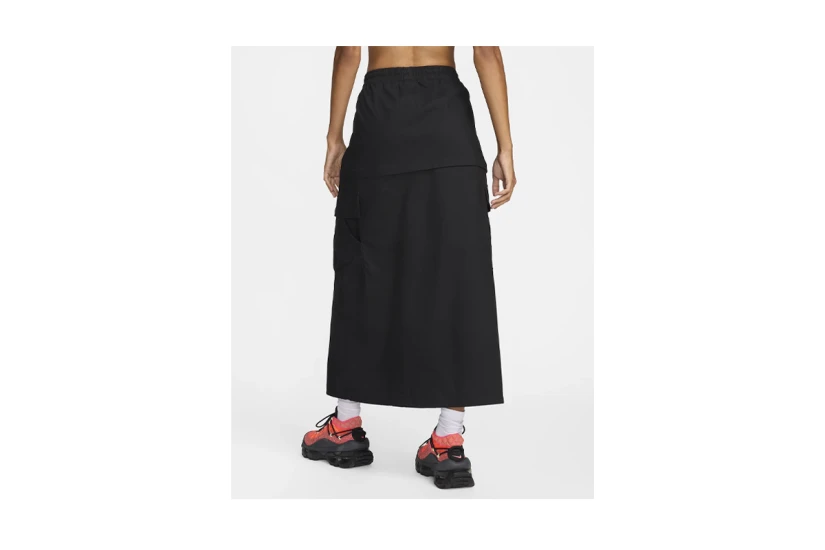 Nike Sportswear Essential Γυναικεία Μidi Φούστα Μαύρη