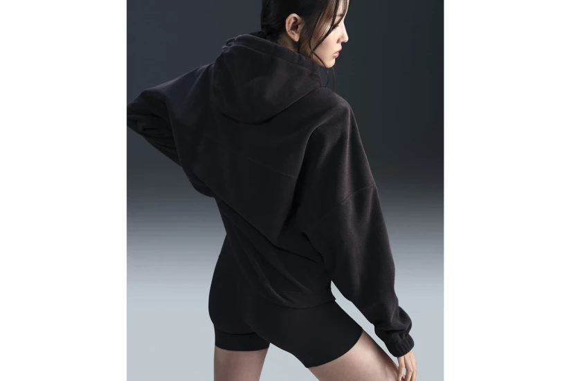 Nike One Γυναικείο Φούτερ με Κουκούλα Μαύρο