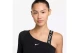 Nike Pro Shine Dri-FIT Ασύμμετρη Cropped Γυναικεία Μπλούζα Μαύρη