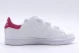 Adidas Originals Stan Smith Παιδικά Sneakers Λευκά, Φούξια