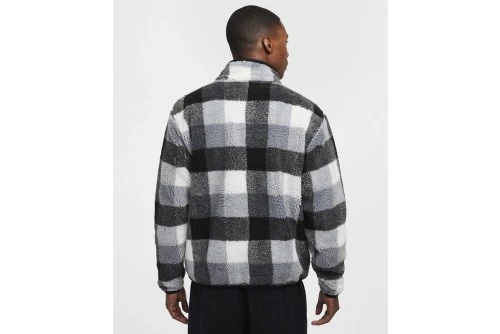 Nike Sportswear Club Winterized Sherpa Μπλούζα Fleece Με Φερμουάρ (FZ0896 010)