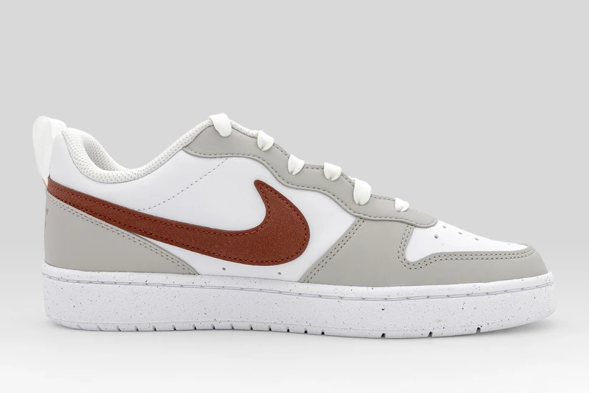 Nike Court Borough Recraft Sneakers Λευκά, Γκρι, Μπορντό