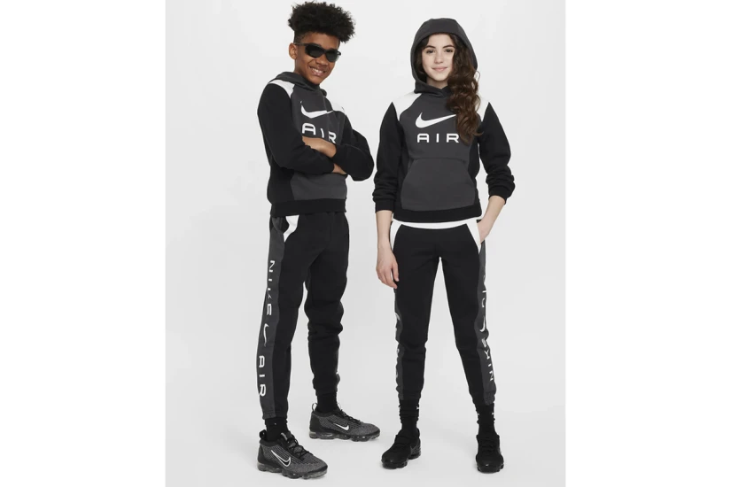 Nike Air Παιδικό Παντελόνι Φόρμας Μαύρο, Γκρι