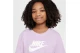 Nike Sportswear Παιδική Κοντομάνικη Crop Top Μπλούζα Λιλά
